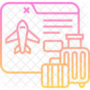 Online Booking Transportation Trip Icon