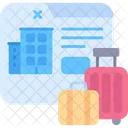 Online Booking Accomodation Vacations Icon