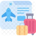 Online Booking Transportation Trip Icon