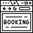 Online Booking Reservation Digital Icon