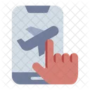 Online Booking Mobile Ticket Icon