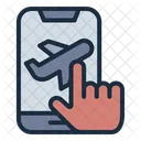 Online Booking Mobile Ticket Icon