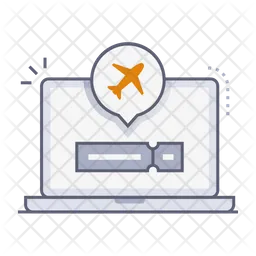 Online Booking Ticket  Icon
