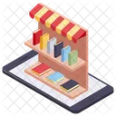 Online Store Online Book Shopping Store Icon