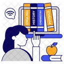 Online Books Handbooks Close Books Icon