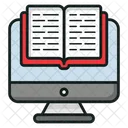 E Books Digitale Bibliothek Online Bibliothek Symbol