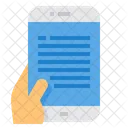 E Book Lesen Smartphone Symbol
