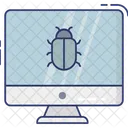 Online Bug Monitor Virus Icon
