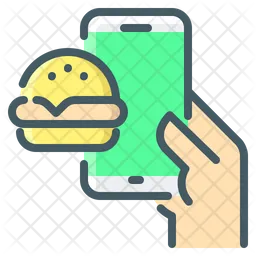 Online Burger Border  Icon