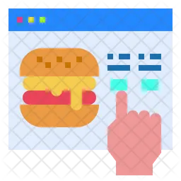 Online Burger Order  Icon