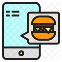 Smartphone Hamburger Chat Icon