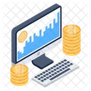 Digital Business Bitcoin Business Business Analytics Icon