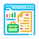 Online Business Company Case Icon