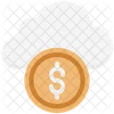 Dollar In Cloud Online Business Online Money Icon