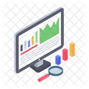 Online Business Analysis Financial Analysis Analysis Report Icon