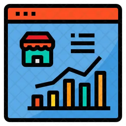 Online Business Analysis  Icon