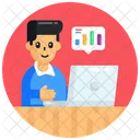 Online Communication Online Business Chat Online Business Message Icon