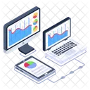 Data Analytics Business Analytics Online Business Display Icon