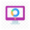 Online Business Graph  Icon