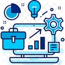 Online Business Growth  Icon
