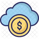 Dollar In Cloud Online Business Online Money Icon