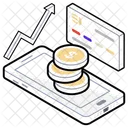 Online Business Online Pay Mobile Transection Icon