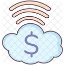 Online Business Financial Cloud Cloud Business Icon