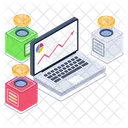 Digital Business Bitcoin Business Business Analytics Icon