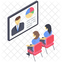 Online Business Lecture  Icon