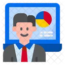 Worker Work From Home Work Icon