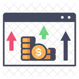 Online Business Profit  Icon