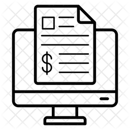 온라인 비즈니스 보고서  아이콘