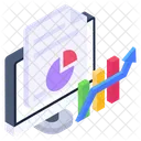 Data Visualization Online Business Report Online Data Icon
