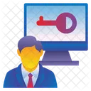 Bussnise Man Key Icon