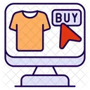 Online Buy T Shirt Shopping Ecommerce Icon