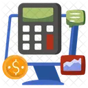 Online Calculation Arithmetic Accounting Icon