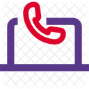 Online Call Communication Live Call Icon
