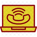 Online Call Call Conference Icon