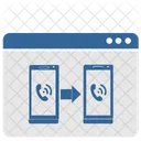 Online Call Process Icon