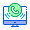 Online Calling  Icon