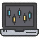 Online Candle Stick Chart  Icon