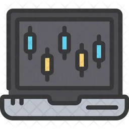 Online Candle Stick Chart  Icon