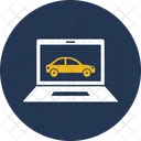 Online Car Autonomous Booking Icon