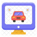 Online Automobile Online Car Online Vehicle Icon