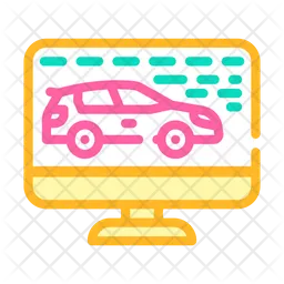 Online Car  Icon