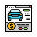 Online Booking Car Icon