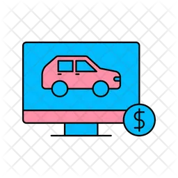 Online Car Price  Icon