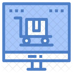 Online Cargo Cart  Icon