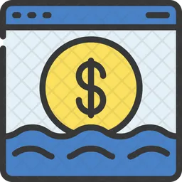 Online Cash Flow  Icon