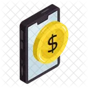 Online Cash Mobile Money Online Banking Icon